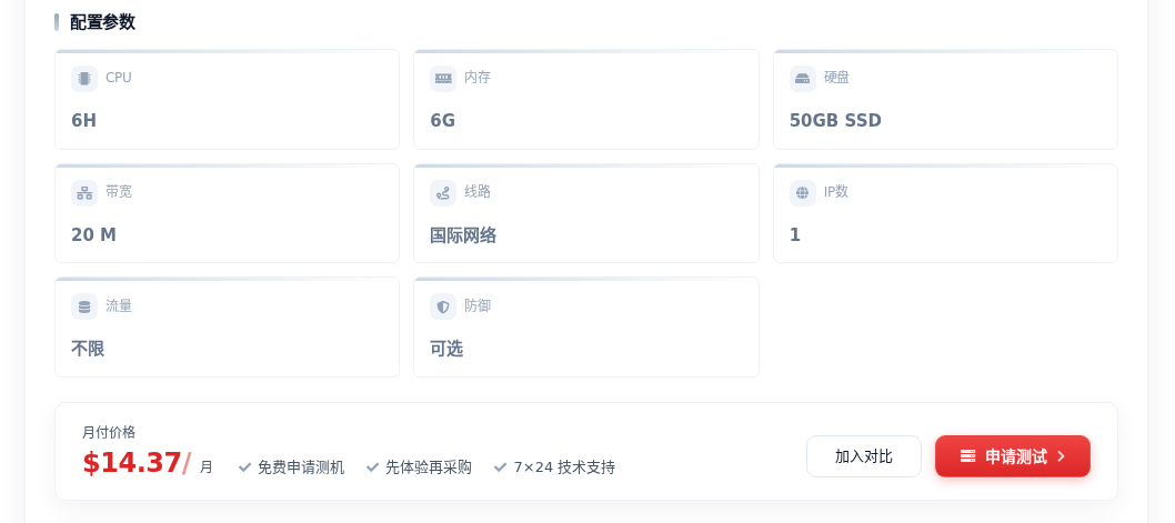 秀米云产品配置参数实拍,点击查看详情